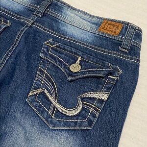 Lei Y2K Retro Sophia Hipster Flare mid rise zip fly Juniors Size 7